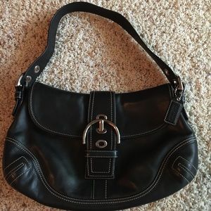 Black Coach shoulder purse!